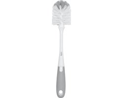 Babyflesborstel met Siliconen Speenreiniger - All-in-One Hygiëne Set- Grijs