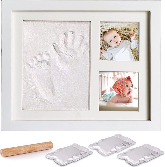 Babyfotolijst Set \ posters voor de kinderkamer - Baby Hand en Footprint Kit \ kit voor pasgeboren jongens/meisjes - baby fotolijst, Fotolijstplank van Miboti