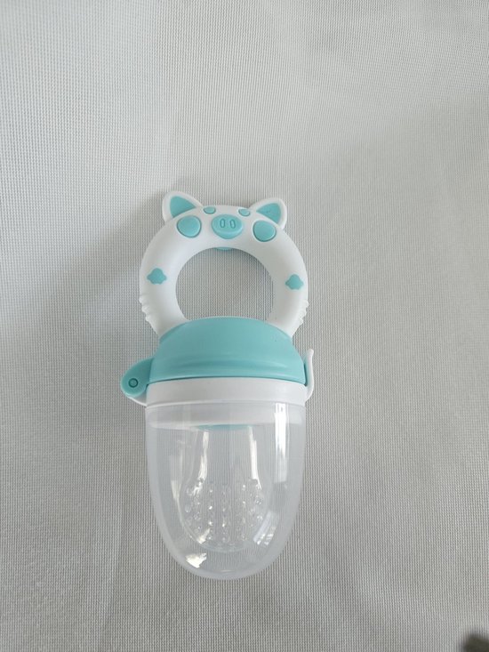 Babyfruitvoederfopspeen - Geschikt voor baby's vanaf 4 maanden en ouder - Babyfruit bijtring - Mintgroen - Fruitspeen