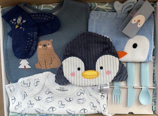 Babygeschenkdoos-Kraamcadeau-brievenbuspakket-Origineel Verrassings Kraampakket – Babyshowercadeau -jongens-Uniek & Persoonlijk voor elke Kraamvrouw! van VERRASSEN