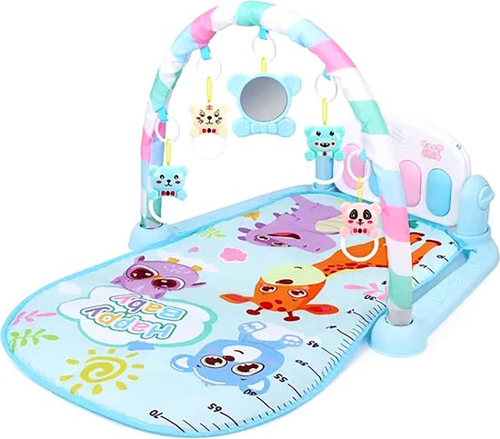 Babygym Met Speeltjes En Piano Voor Baby 0-2 Jaar - Babymat - Baby Speelmat - Interactief Speelmat van Kidzroom