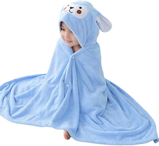 Babyhanddoek met Capuchon - Ultra Zacht en Dikke Badhanddoek voor Kinderen (140 x 70 cm) van Merkloos