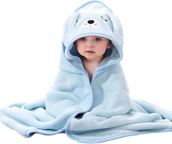 Babyhanddoek met capuchon - Ultrazachte handdoek voor jongens en meisjes - Absorberende babybadhanddoek met uniek dierenontwerp - Voor pasgeboren baby jongen en meisje