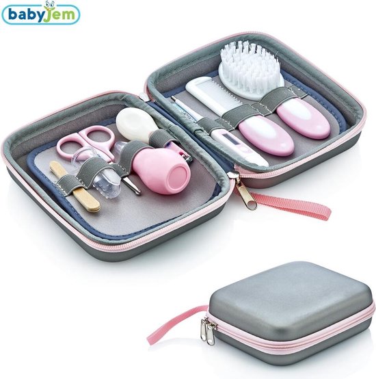 Babyjem 9-delige verzorgingsset - Roze van Babyjem