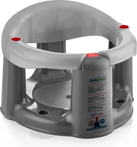 Babyjem Badzitje - Grijs - Met zuignappen van Babyjem