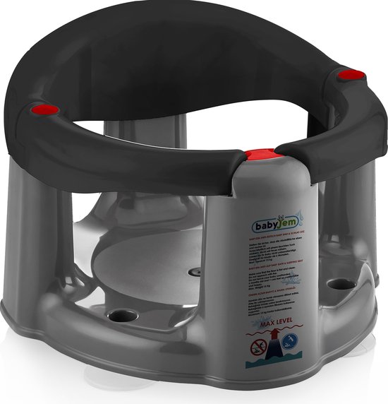 Babyjem Badzitje Met Zuignap Zwart van Babyjem