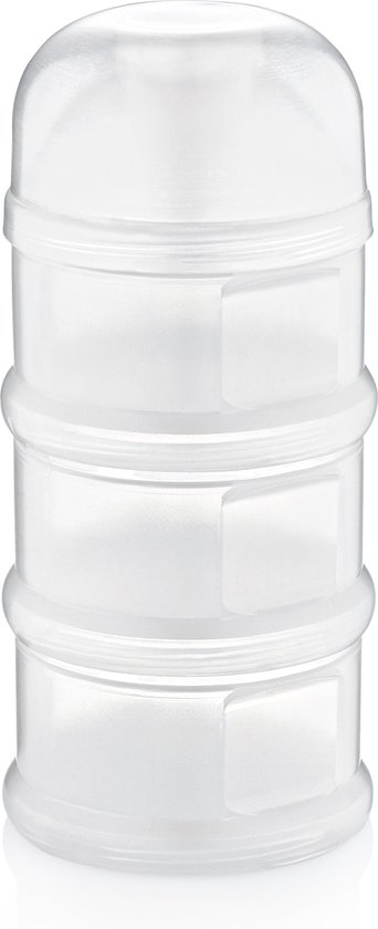 Babyjem Melkpoedercontainer 3-laags Wit