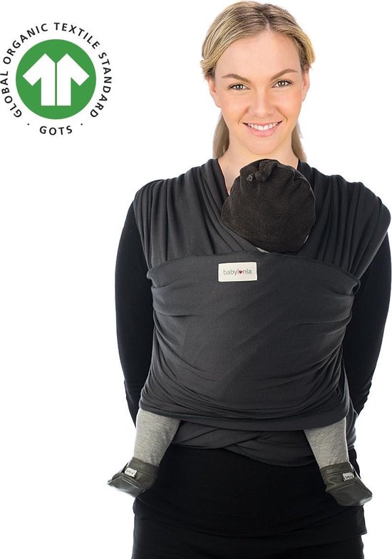 Babylonia draagdoek - Tricot-Slen - Antraciet van Babylonia