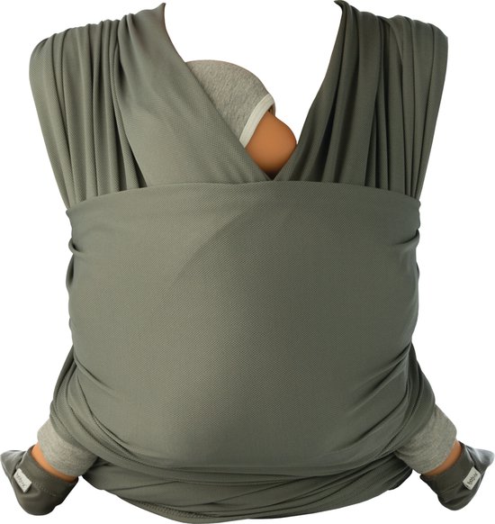 Babylonia draagdoek - Tricot-Slen Cool - moon mist grey van Babylonia
