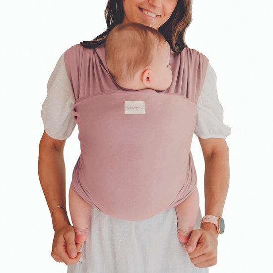 Babylonia draagdoek - Tricot-Slen Organic - Soft Pink van Babylonia