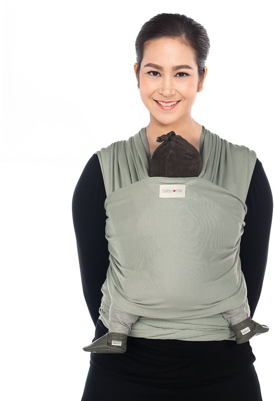 Babylonia TRICOT SLEN BAMBOO Draagdoek Baby - 500 cm - Warm Mint van Babylonia