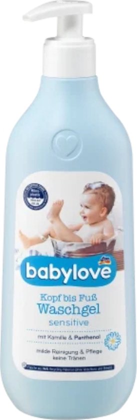 Babylove Babywasgel van top tot teen gevoelig, 500 ml