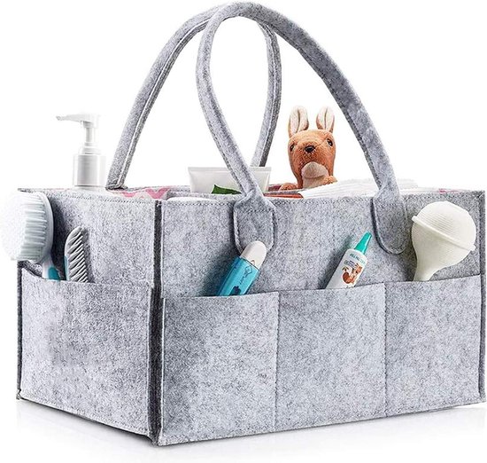 Babyluier-organizer, draagbare babyopbergmand, opvouwbare - Diaper bag/baby changing bag, van Little Dutch