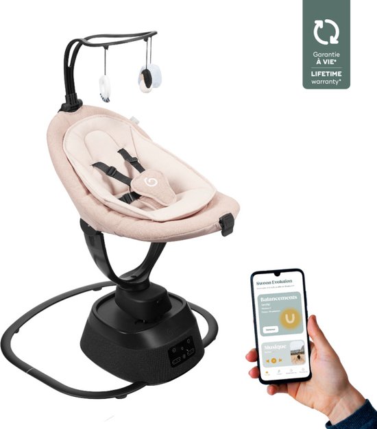 Babymoov Swoon Evolution Connect Mocca Babyschommel A055021 van Merkloos
