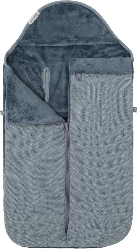 Babymuts Autostoel - Voetenzak Kinderwagen - Baby Warm Houden - Innovatieve Rits - 86 x 38 x 4 cm - Blauw