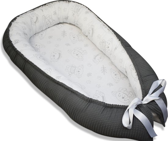 Babynest Grijs Panda van Meyco