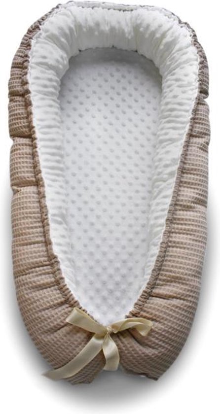 Babynest Licht Taupe Minky van Koeka