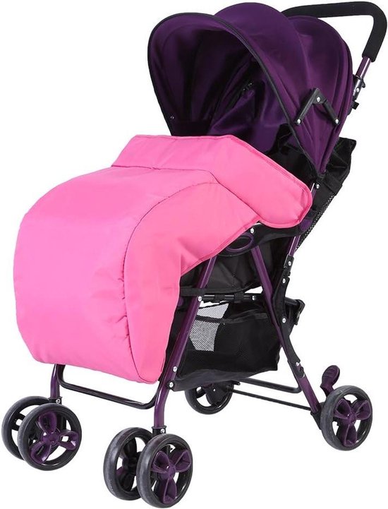 Babynestje Voetenzak - Universele Voetenzak - Baby Warm Houden - Windproof Waterproof - 60 x 40 cm - Roze