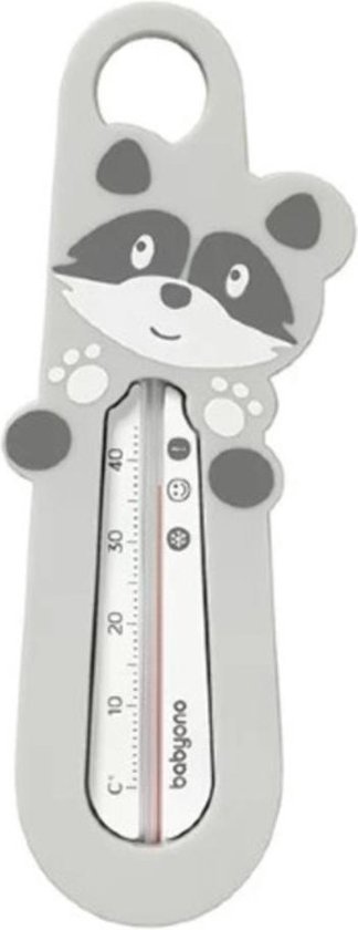 Babyono- Babybadthermometer- Wasbeer - 0m+ Grijs van Babyono