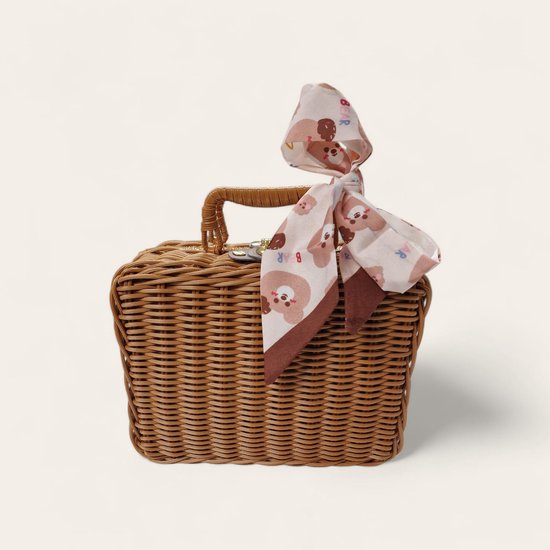 babypakket rietenmandje konijn