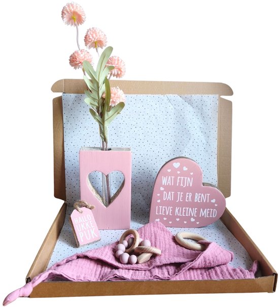 Babypakket roze - kraam cadeau - collega - felicitatie - familie - baby -Babypakket - baby - kraam cadeau - collega - felicitatie - familie - babyshower - luierfuif - kraamschudden - geboortefeest - kraamfeest - babyborrel -
