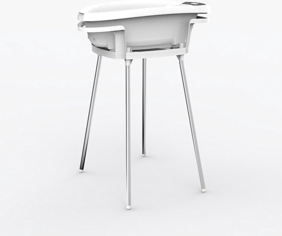 Babypatent Aquascale Combi babybadje + bad standaard - Babybad met standaard - 3 in 1 baby badje + babyweegschaal + bad thermometer - Babybad van Merkloos