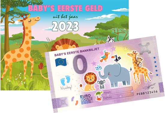 Baby's eerste geld Muntset 2023 blauw van Royal Dutch Mint