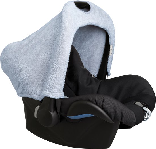 Baby's Only Autostoel zonnekap - Zonnescherm Maxi Cosi 0+ Cozy - Gemaakt van teddystof - Misty Blue van Baby's Only