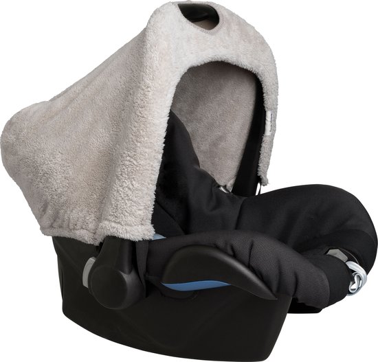 Baby's Only Autostoel zonnekap - Zonnescherm Maxi Cosi 0+ Cozy - Gemaakt van teddystof - Urban Taupe van Baby's Only