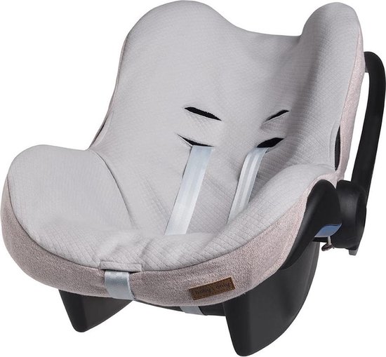 Baby's Only Baby autostoelhoes 0+ Sparkle - Geschikt voor Maxi Cosi - Hoes voor autostoel groep 0+ - Zilver-Rose Mêlee - Met subtiel glittertje - Geschikt voor 3-puntsgordel van Baby's Only