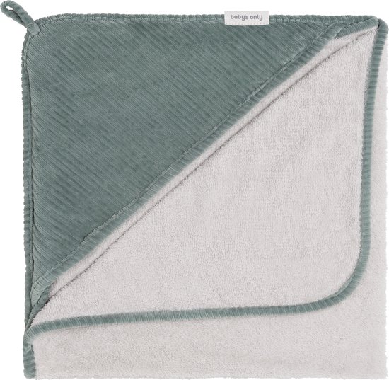 Baby's Only Baby badcape - Omslagdoek - Handdoek met capuchon Sense - Zeegroen - 75x85 cm - Badstof van Merkloos