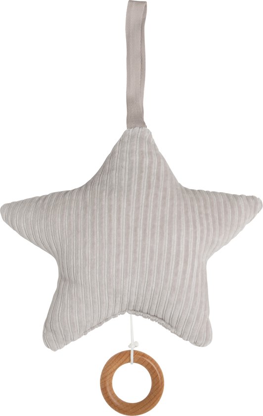 Baby's Only Baby Muziekdoosje - Muziekhanger ster Sense - Kiezelgrijs - Muziek speelgoed van Baby's Only