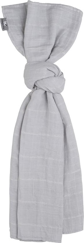 Baby's Only Baby swaddle - Inbakerdoek - Hydrofiele doek Sparkling - Zilvergrijs - 100x120 cm - 100% katoen - Met subtiel glittertje van Baby's Only