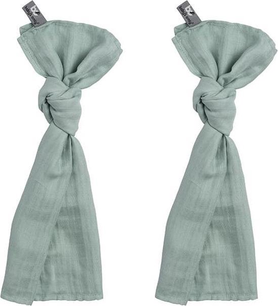 Baby's Only Baby swaddle - Inbakerdoek - Hydrofiele doeken - Mint - 65x65 cm - 70% bamboe/30% katoen - 2 stuks van Baby's Only