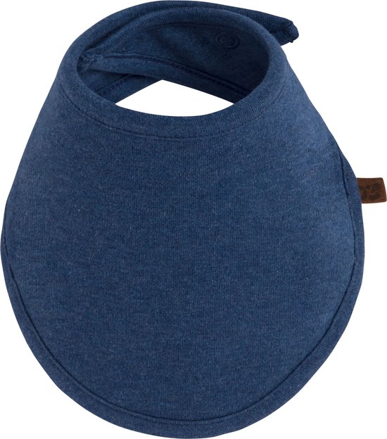 Baby's Only Bandana slab - Slabber Melange - Jeans - 100% ecologisch katoen - 0-8 maanden - Verstelbaar in twee maten van Baby's Only