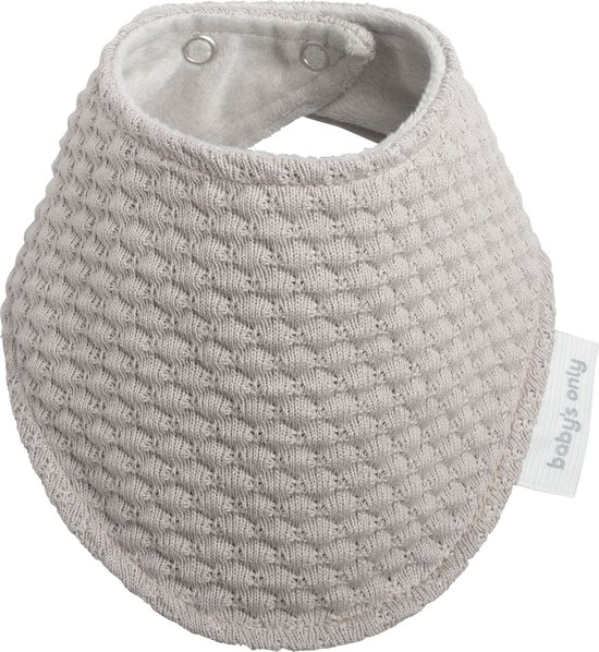 Baby's Only Bandana slab - Slabber - Urban Taupe - 0-8 maanden - Verstelbaar in twee maten van Baby's Only