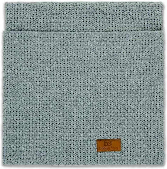 Baby's Only Gebreide ledikantdeken Robust - Baby deken Robust - Dekentje voor jongens en meisjes - Deken voor ledikant - 0.9 TOG - 100x135 cm - Stonegreen van Baby's Only
