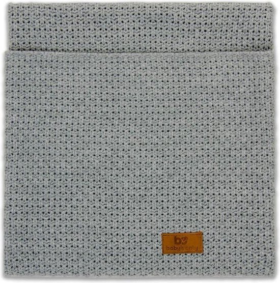 Baby's Only Gebreide wiegdeken Robust - Baby deken Robust - Dekentje voor jongens en meisjes - 0.9 TOG - 70x95 cm - Grijs van Baby's Only