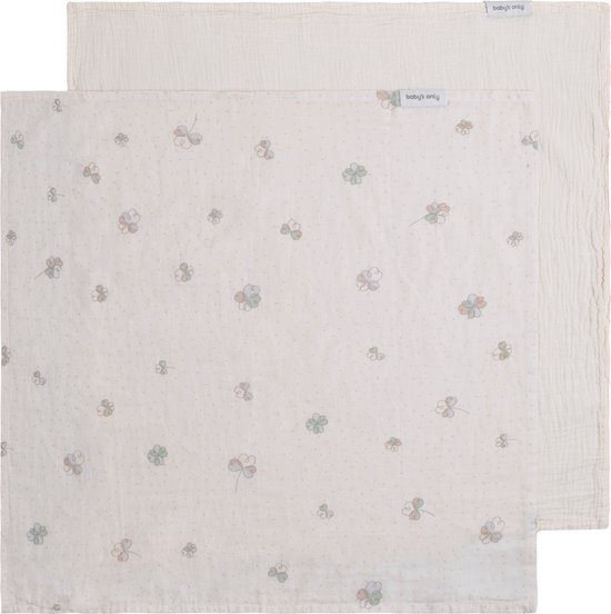 Baby's Only Hydrofiele doek Tender - Linen/Clover - 65x65 cm van Baby's Only