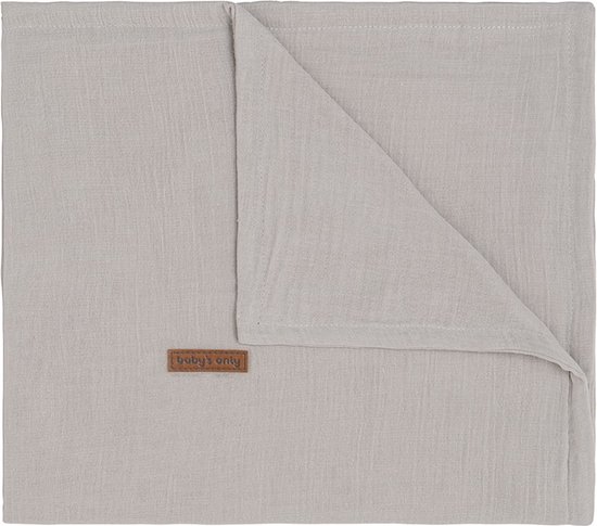Baby's Only Ledikantdeken - Baby deken Breeze - Dekentje voor jongens en meisjes - 0.6 TOG - 100x135 cm - Urban Taupe - 100% katoen van Baby's Only