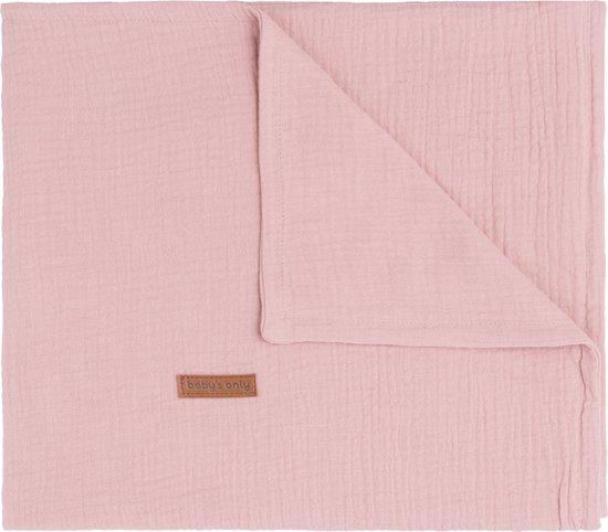 Baby's Only Ledikantdeken - Baby deken Breeze - Dekentje voor meisjes - 0.6 TOG - 100x135 cm - Oud Roze - 100% katoen van Baby's Only