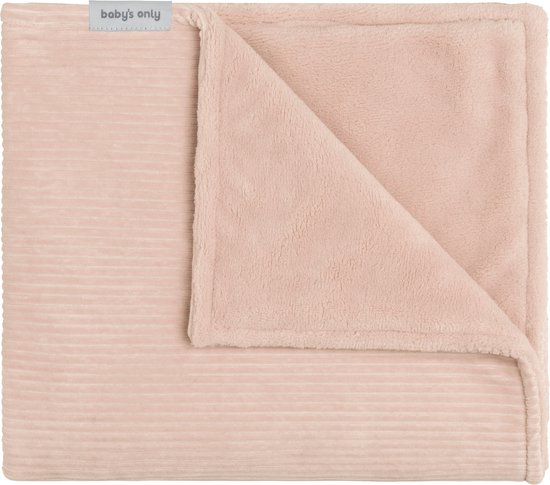 Baby's Only Ledikantdeken teddy - Baby deken Sense - Dekentje voor meisjes - 2.6 TOG - 100x135 cm - Peach - Rib corduroy stof - Herfst & winter deken van Baby's Only