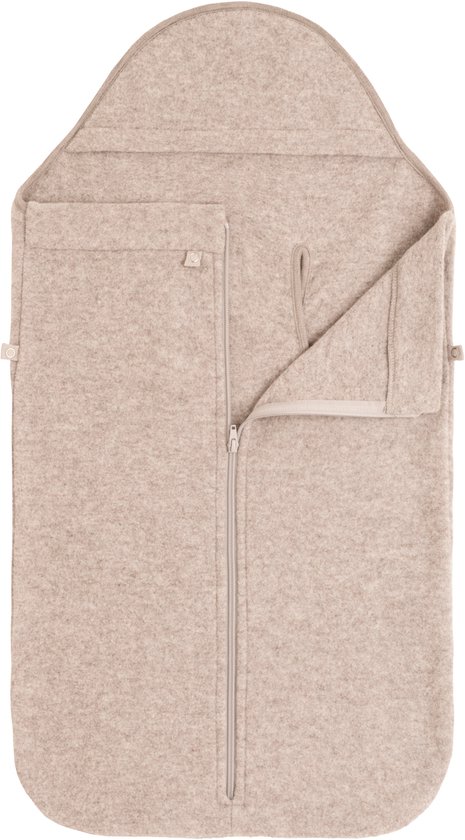 Baby’s Only Merino Brushed Meadow Voetenzak Autostoel 0+ - Gemaakt van 100% Merinowol - geschikt voor 3- en 5-puntsgordel - Te gebruiken tijdens 4 Seizoenen - Ecru van Merkloos