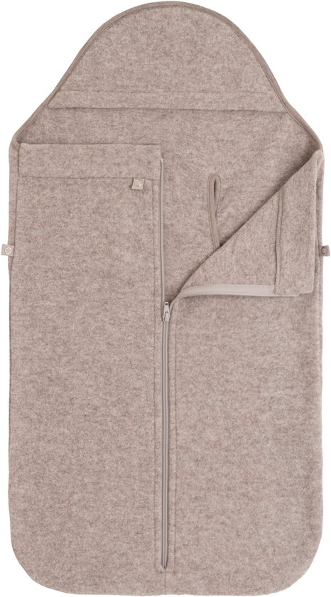 Baby’s Only Merino Brushed Meadow Voetenzak Autostoel 0+ - Gemaakt van 100% Merinowol - geschikt voor 3- en 5-puntsgordel - Te gebruiken tijdens 4 Seizoenen - Sand van Merkloos