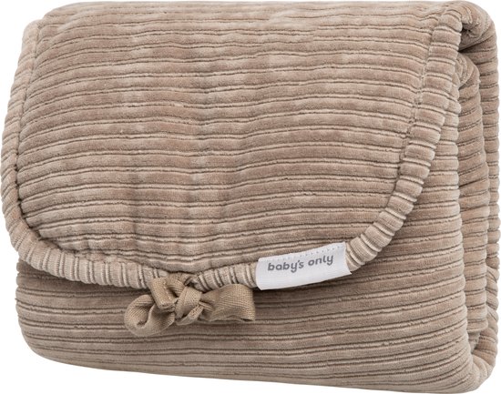 Baby's Only Verschoonmatje Sense - Verschoningsmatje voor onderweg - Clay - Inclusief opbergzakje van Baby's Only