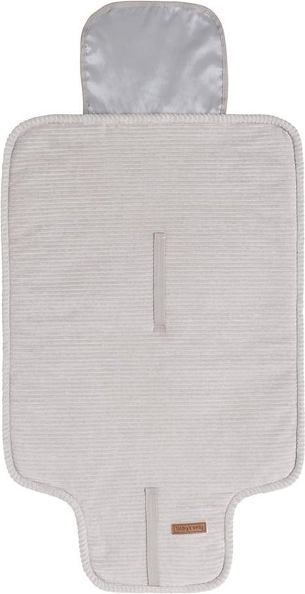 Baby's Only Verschoonmatje Sense - Verschoningsmatje voor onderweg - Kiezelgrijs - Inclusief opbergzakje van Baby's Only