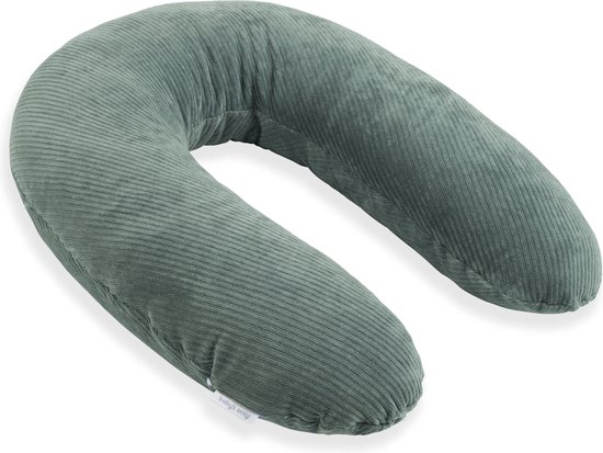 Baby's Only Voedingskussen - Zwangerschapskussen - Zijslaapkussen - Lichaamskussen Sense - Zeegroen - 160 cm van Baby's Only