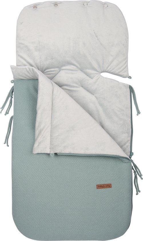 Baby's Only Voetenzak autostoel 0+ Classic - Stonegreen - Geschikt voor drie- en vijfpuntsgordel van Baby's Only