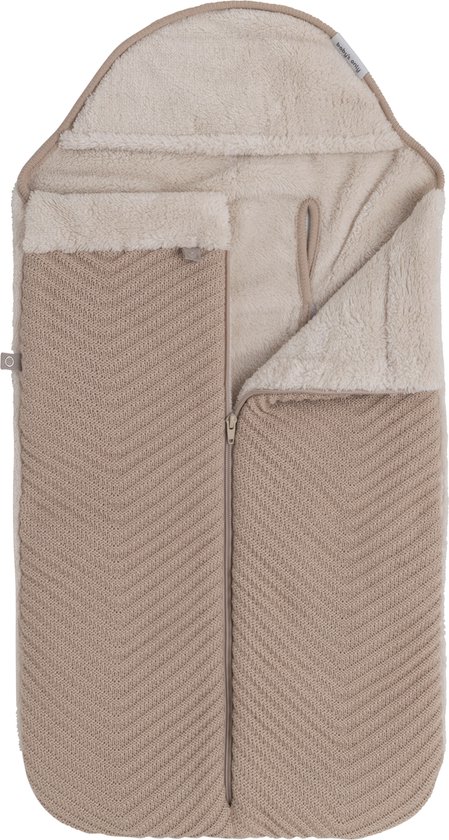 Baby's Only Voetenzak autostoel 0+ Grace - Beige - Geschikt voor drie- en vijfpuntsgordel - Universeel in gebruik van Merkloos
