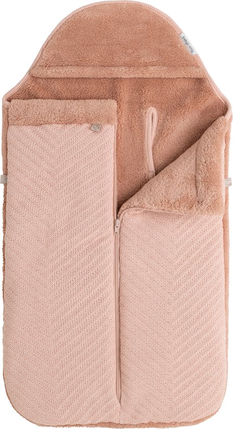 Baby's Only Voetenzak autostoel 0+ Grace - Blush - Geschikt voor drie- en vijfpuntsgordel - Universeel in gebruik van Baby's Only